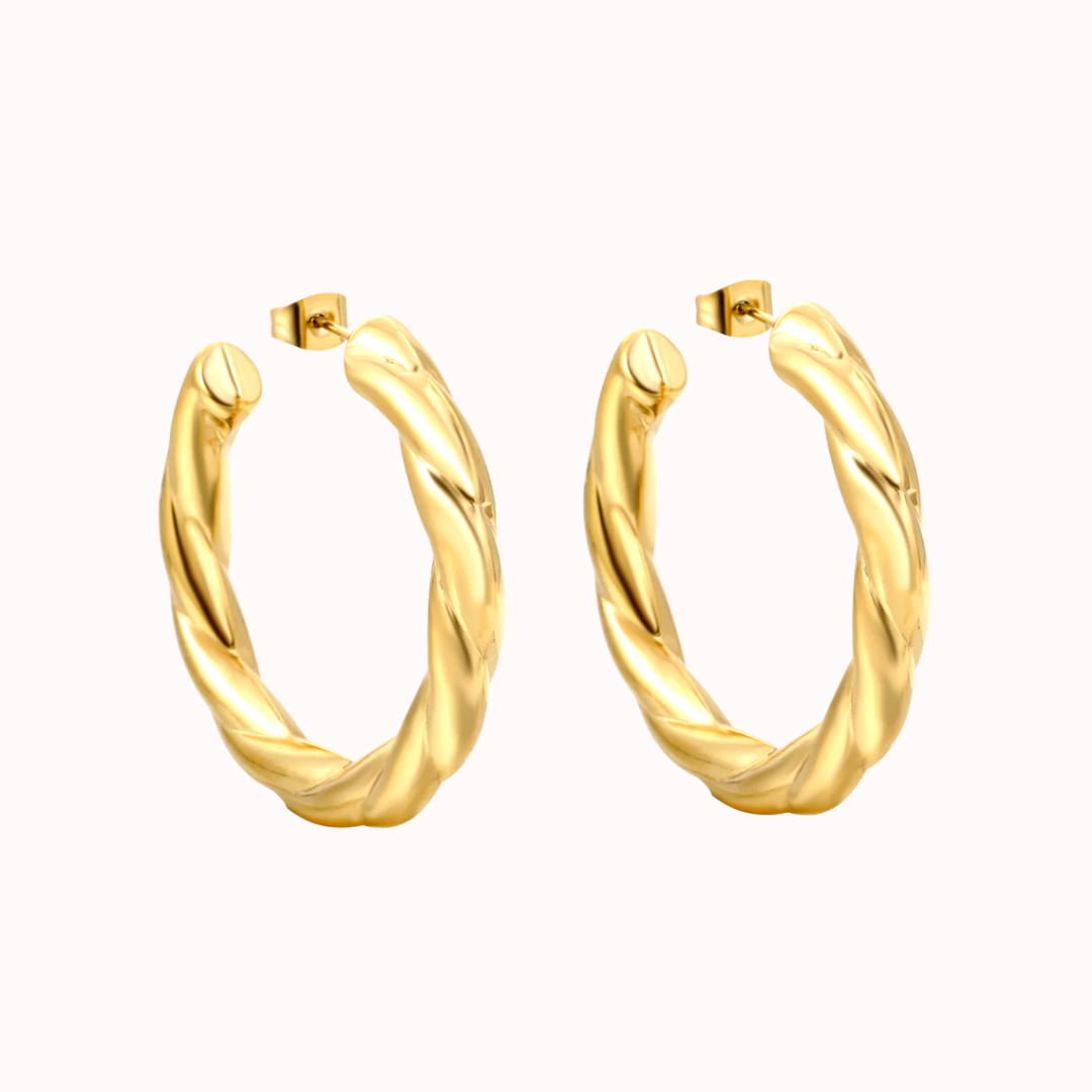 Big Twisted Hoops