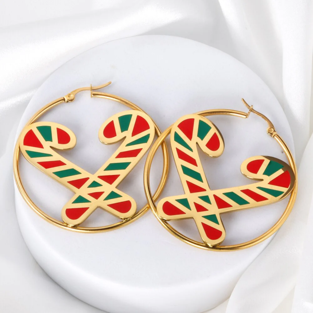 Candy Cane Hoops
