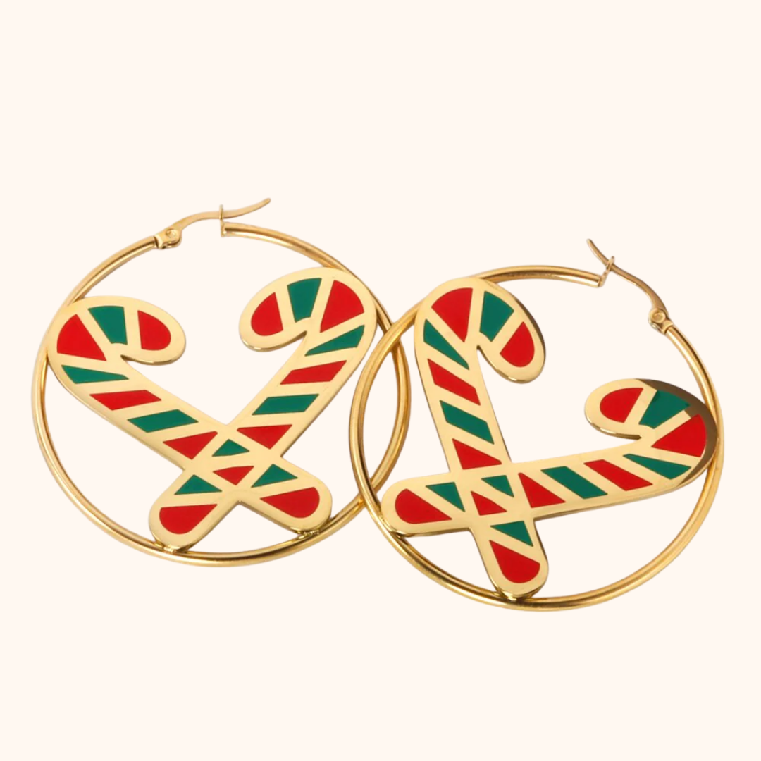 Candy Cane Hoops