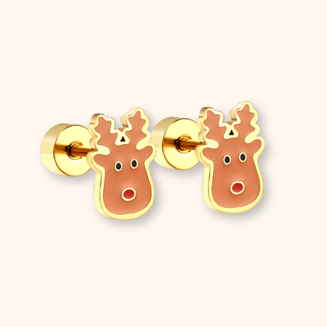 Reindeer Flat Back Studs