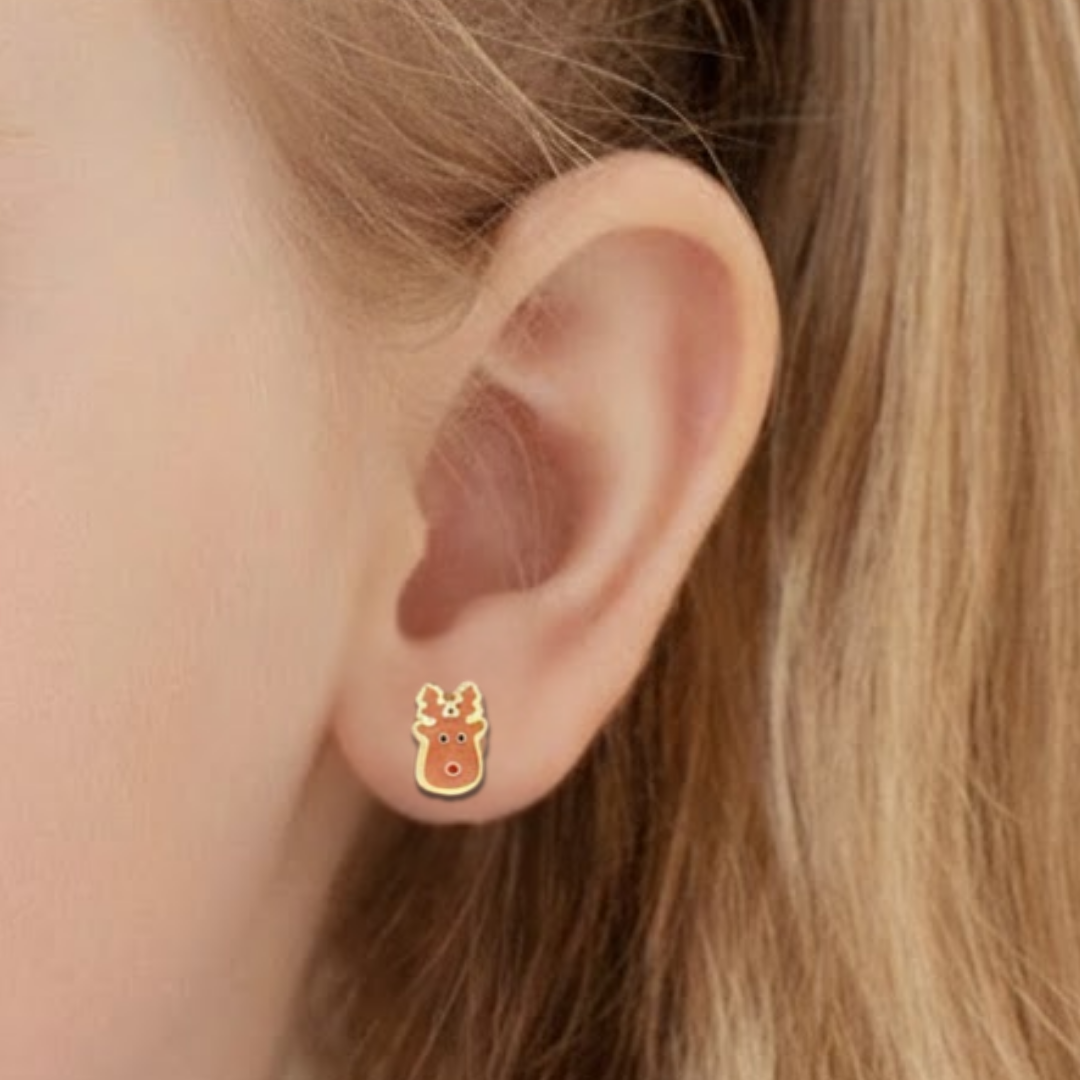 Reindeer Flat Back Studs