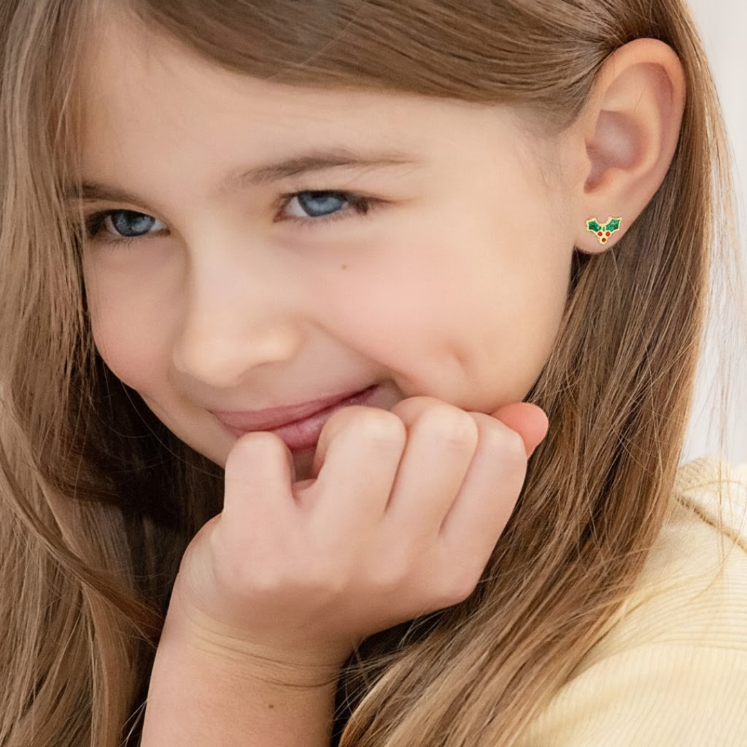 Holly Flat Back Studs