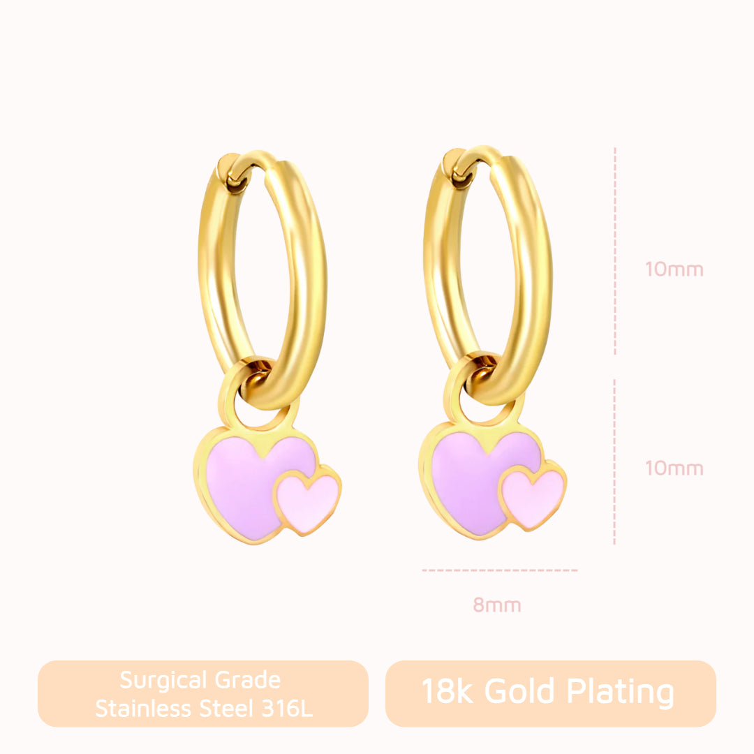 Double Love Heart Huggies