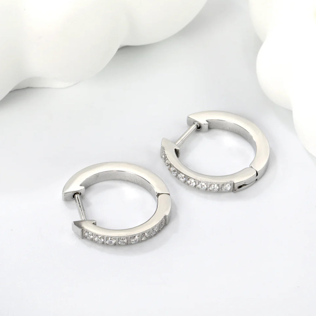 Everyday Sparkle Huggies Silver