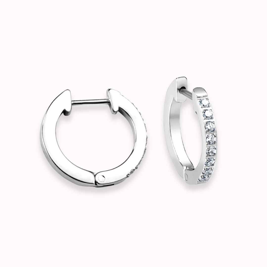 Everyday Sparkle Huggies Silver