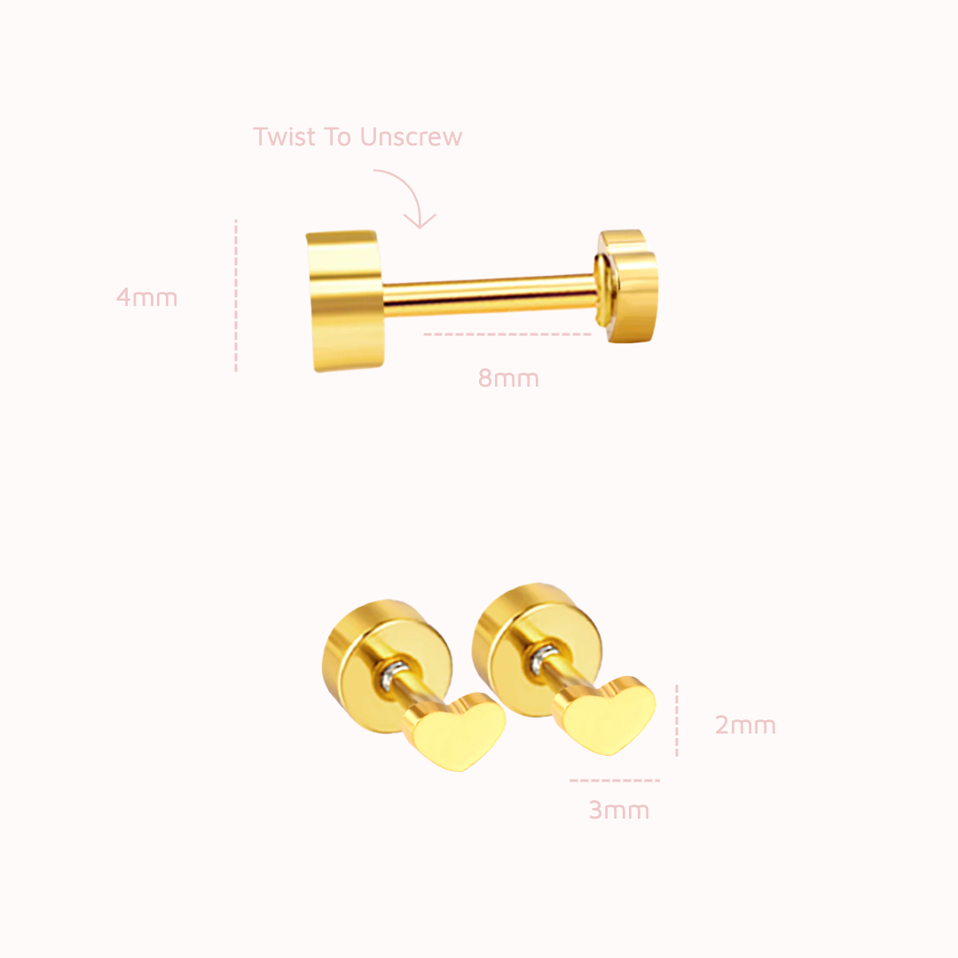 Little Love Hearts Flat Backs