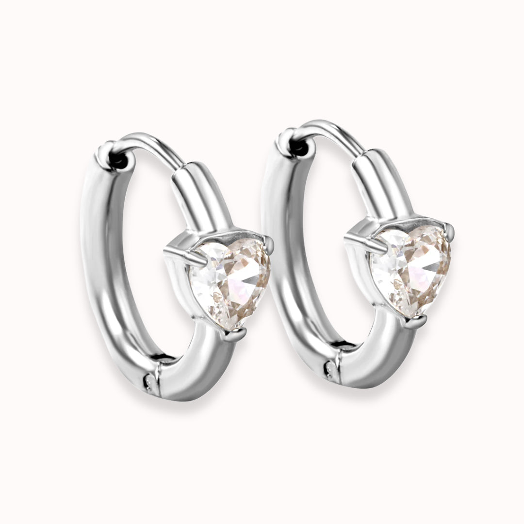 Sweetheart Spark Huggies Silver