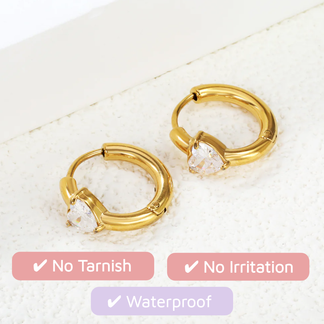 Sweetheart Spark Huggies Silver