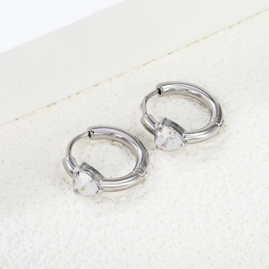 Sweetheart Spark Huggies Silver