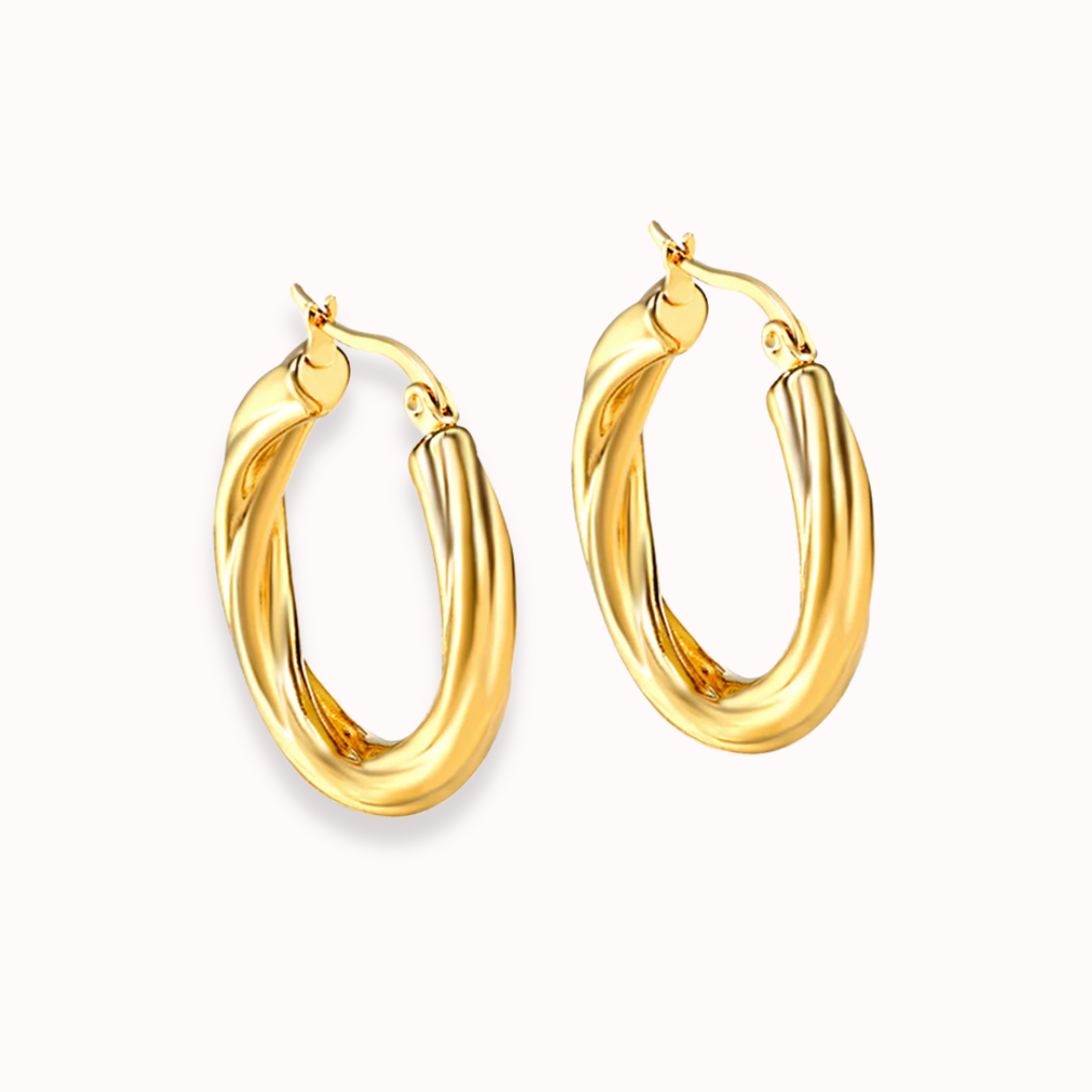Twisted Hoops Gold