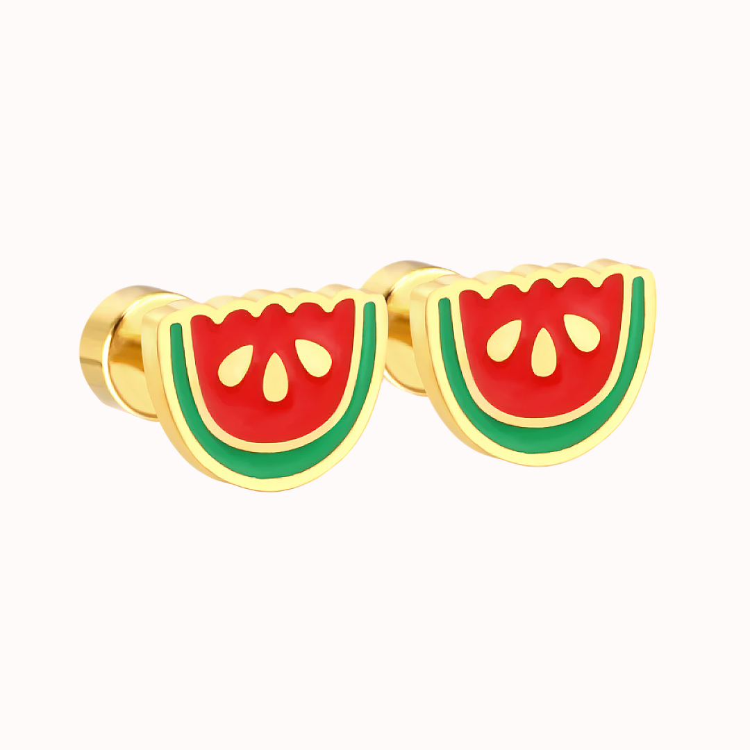Watermelon Pop Flat Back Studs