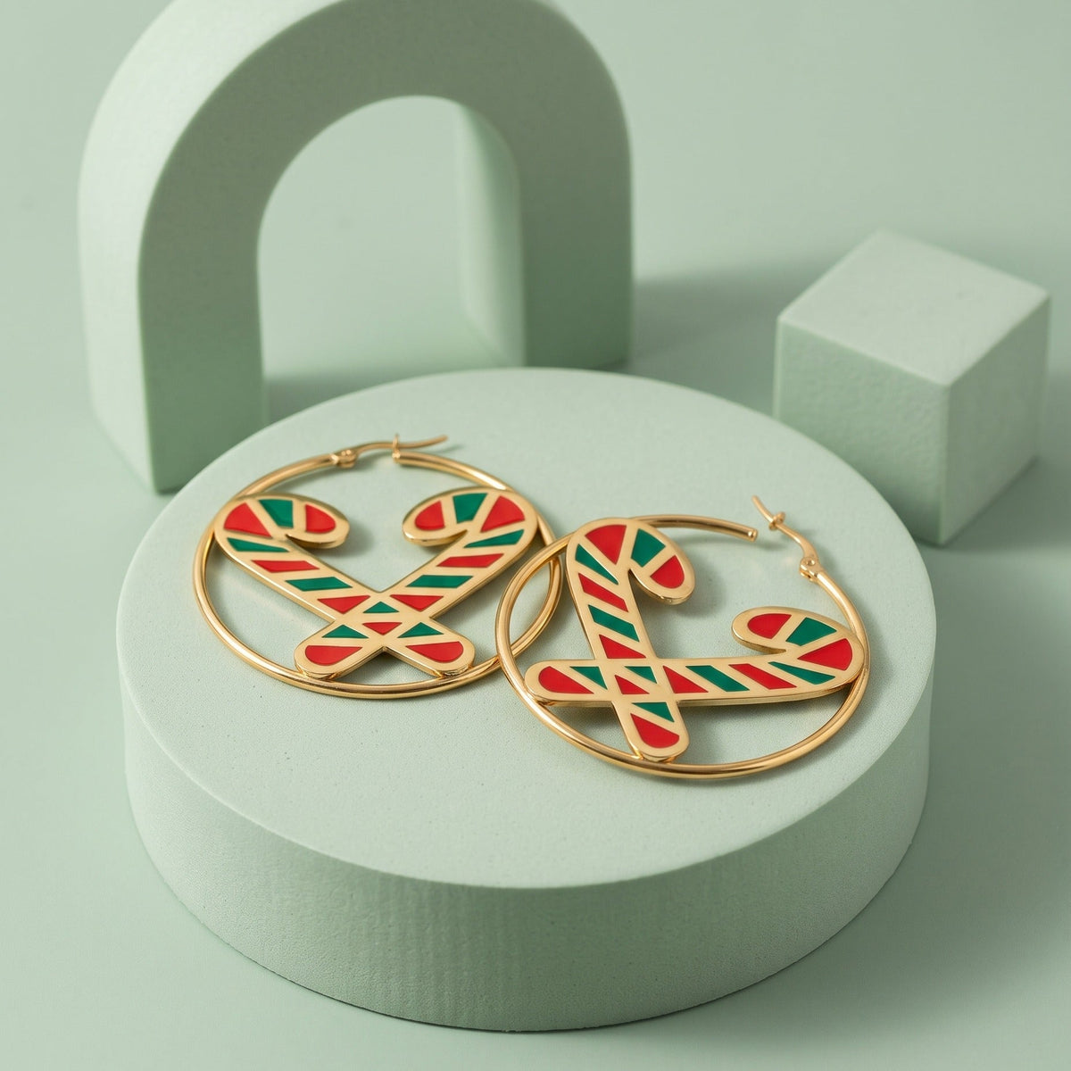 Candy Cane Hoops