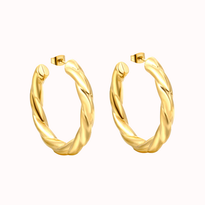 Big Twisted Hoops