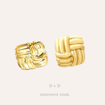Woven Knotted Studs