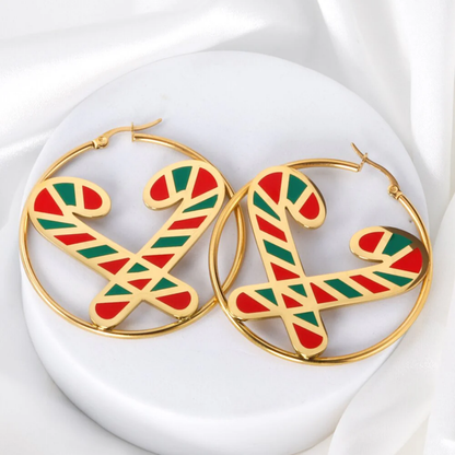 Candy Cane Hoops