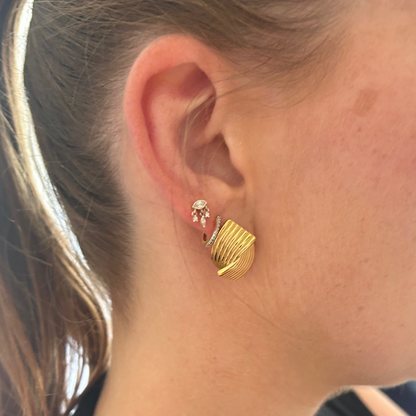 Gold Fold Studs