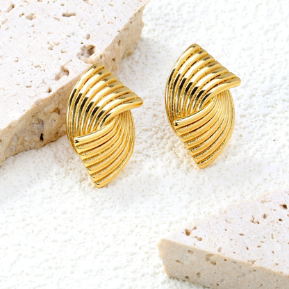 Gold Fold Studs