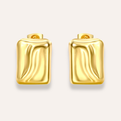 Square Wavy Studs