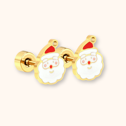 Santa Flat Back Studs