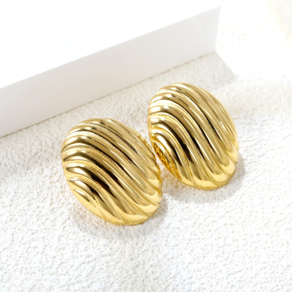 Bold Ripple Studs