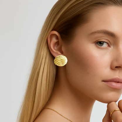 Bold Ripple Studs