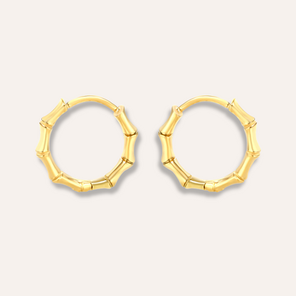 Bamboo Luxe Gold Hoops