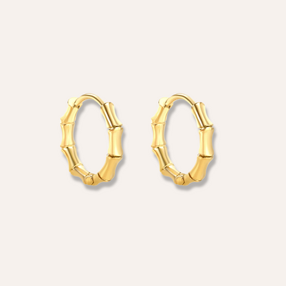 Bamboo Luxe Gold Hoops