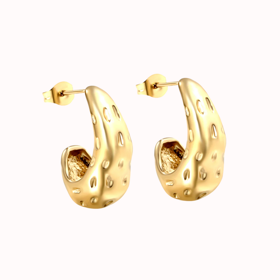 Golden Drip Hoops
