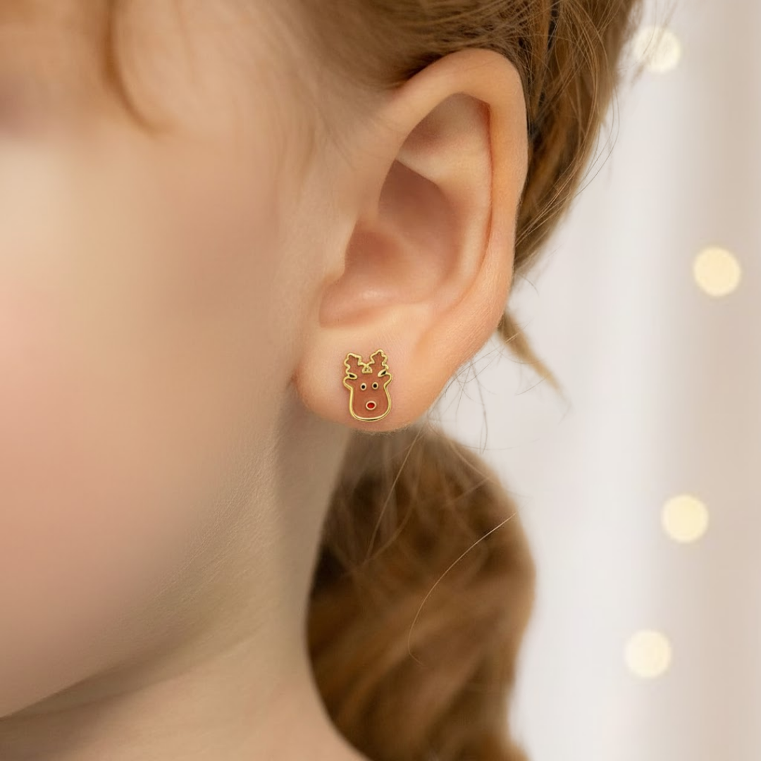 Reindeer Flat Back Studs