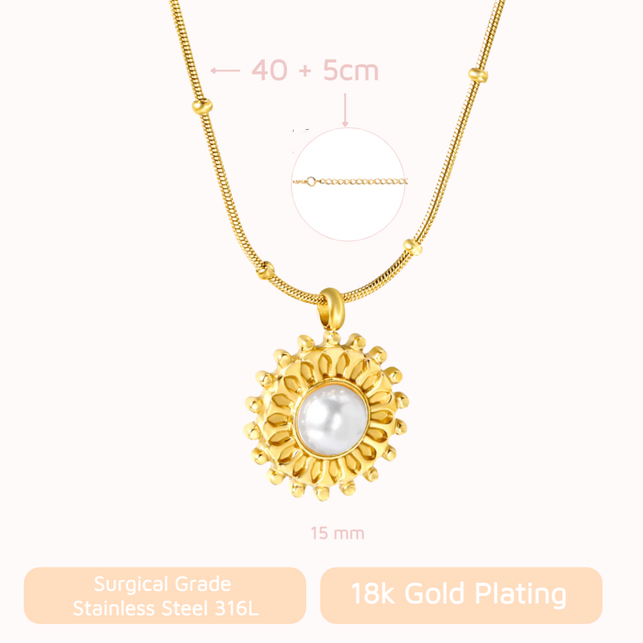 Golden Glow Pearl Pendant