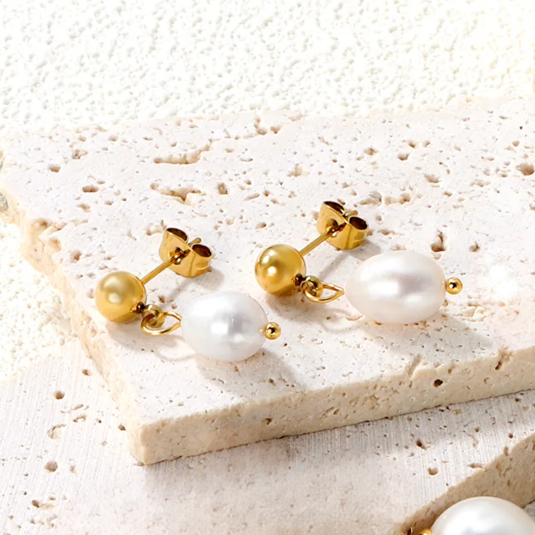 Pearl Drop Studs
