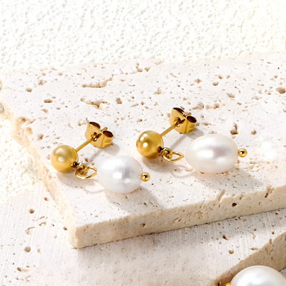 Pearl Drop Studs