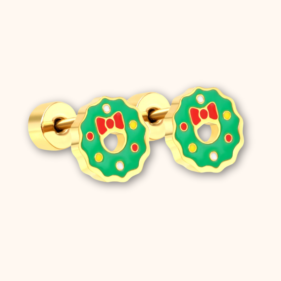 Wreath Flat Back Studs