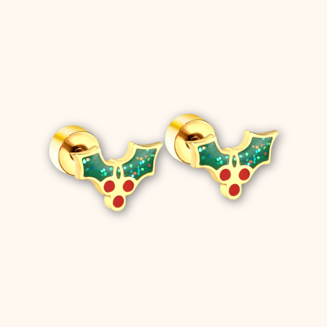 Holly Flat Back Studs