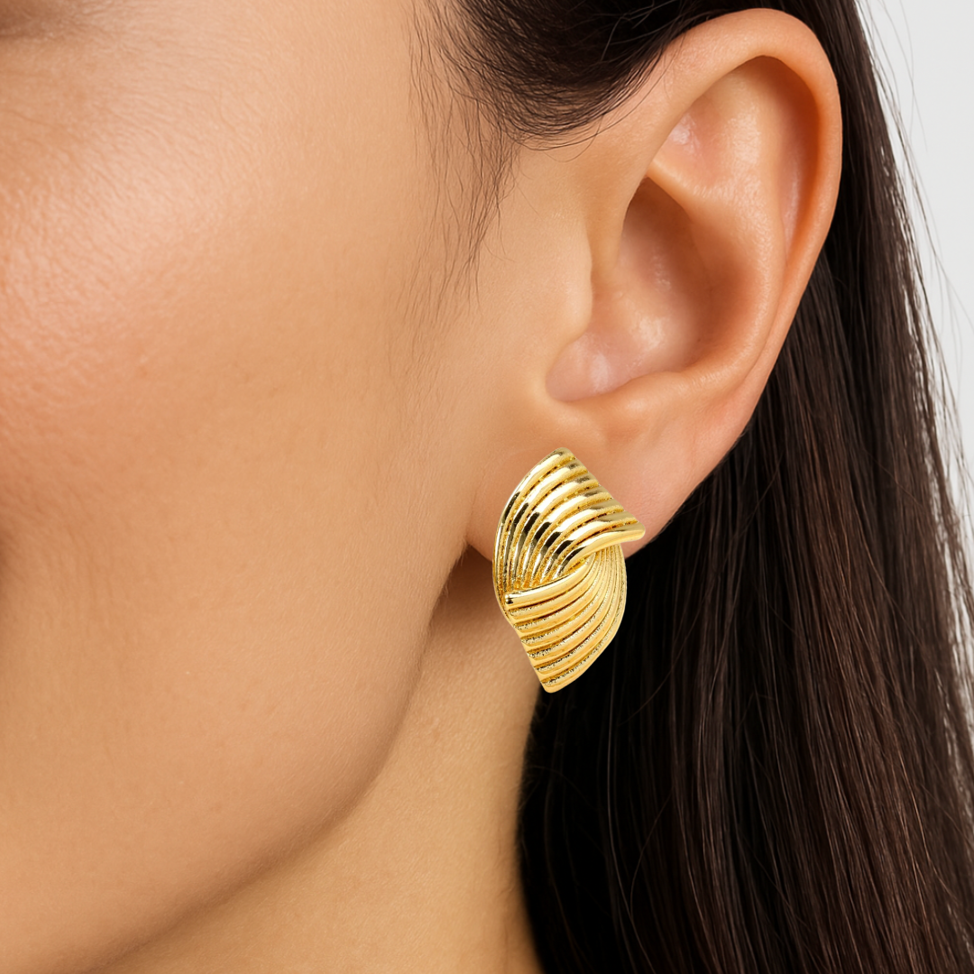 Gold Fold Studs