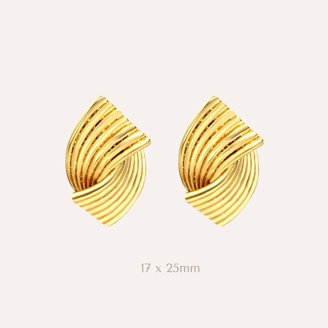 Gold Fold Studs