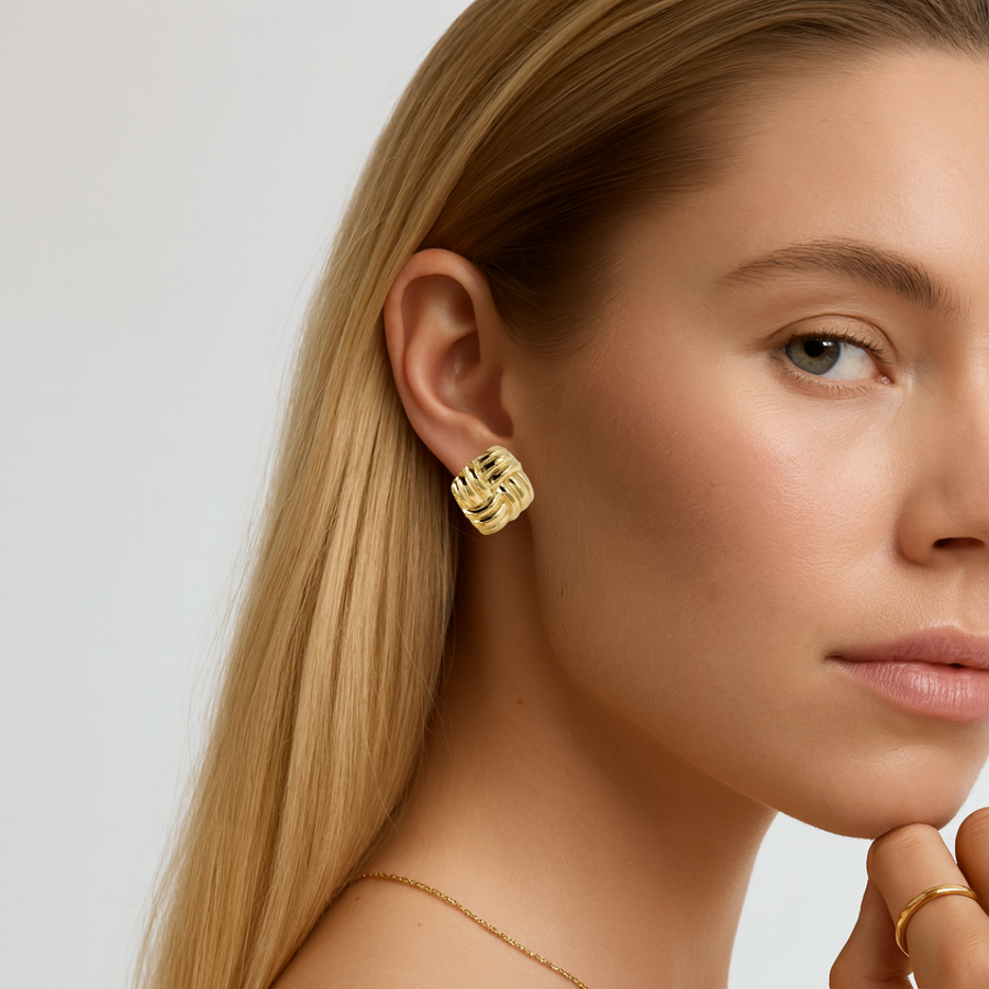 Woven Knotted Studs