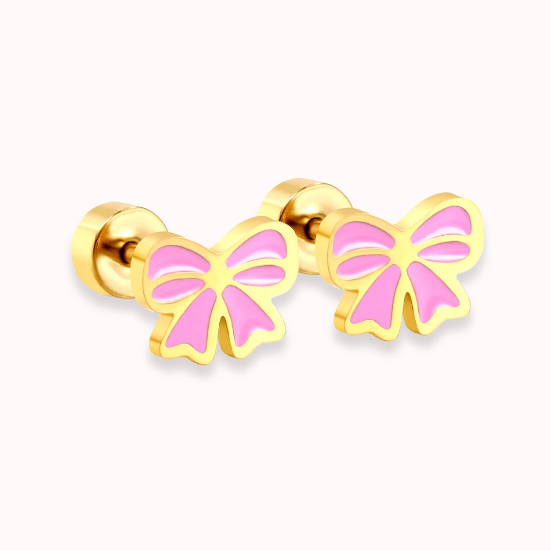 Candy Bow Flat Back Studs