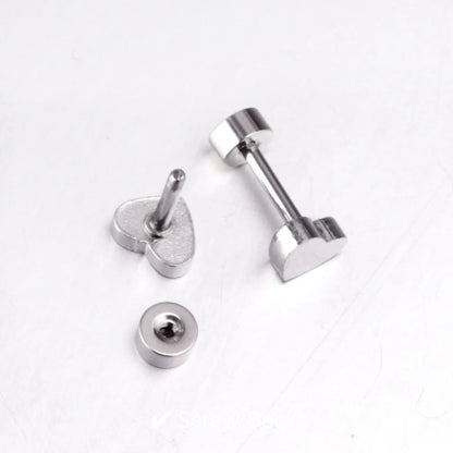 Classic Heart Flat Backs Gold