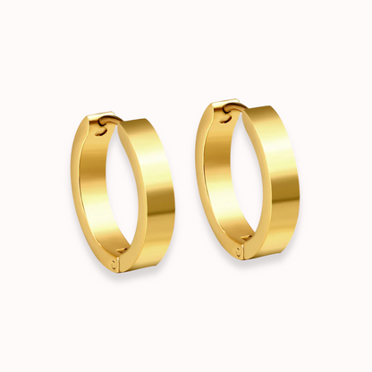 Classic Sleek Hoops Gold