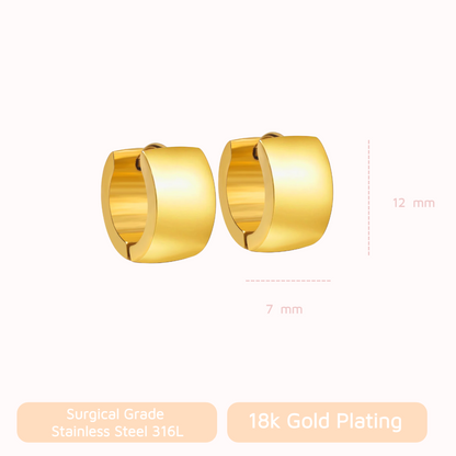 Classic Chunky Huggies Gold