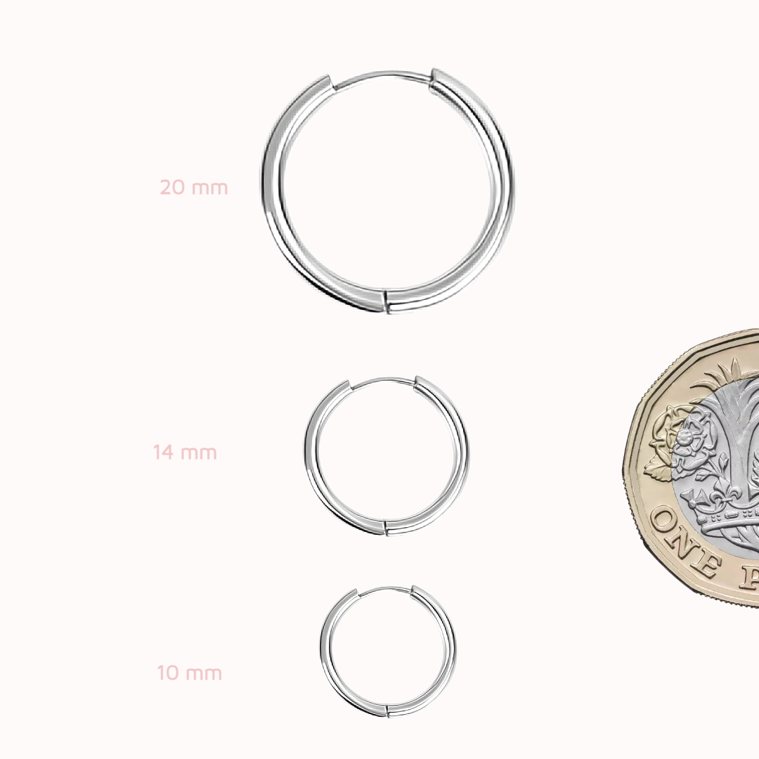 Everyday Hoops Silver Set