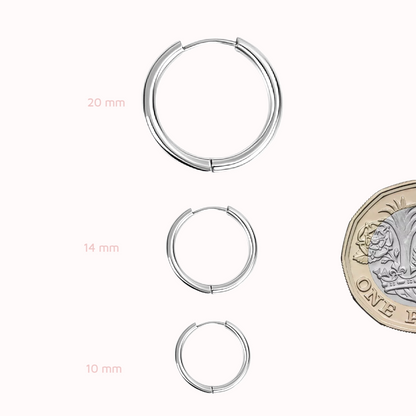 Everyday Hoops Silver Set