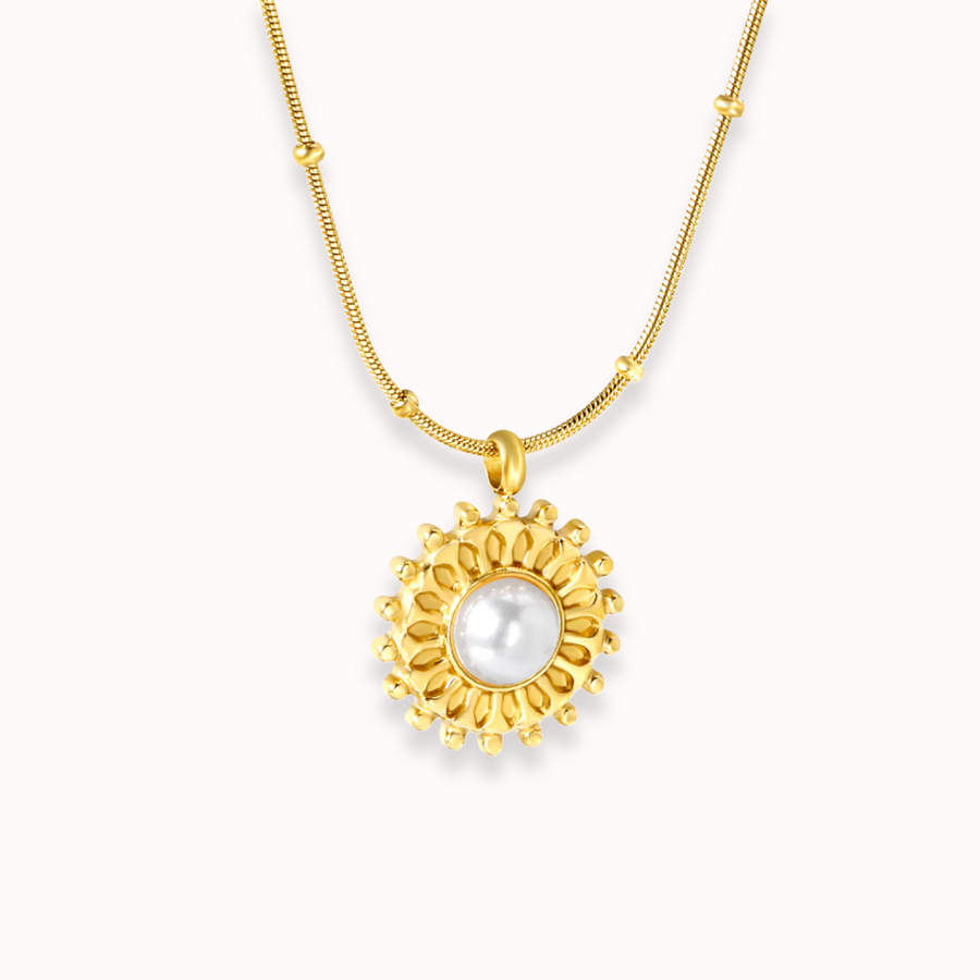 Golden Glow Pearl Pendant