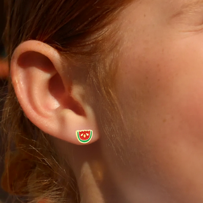 Watermelon Pop Flat Back Studs