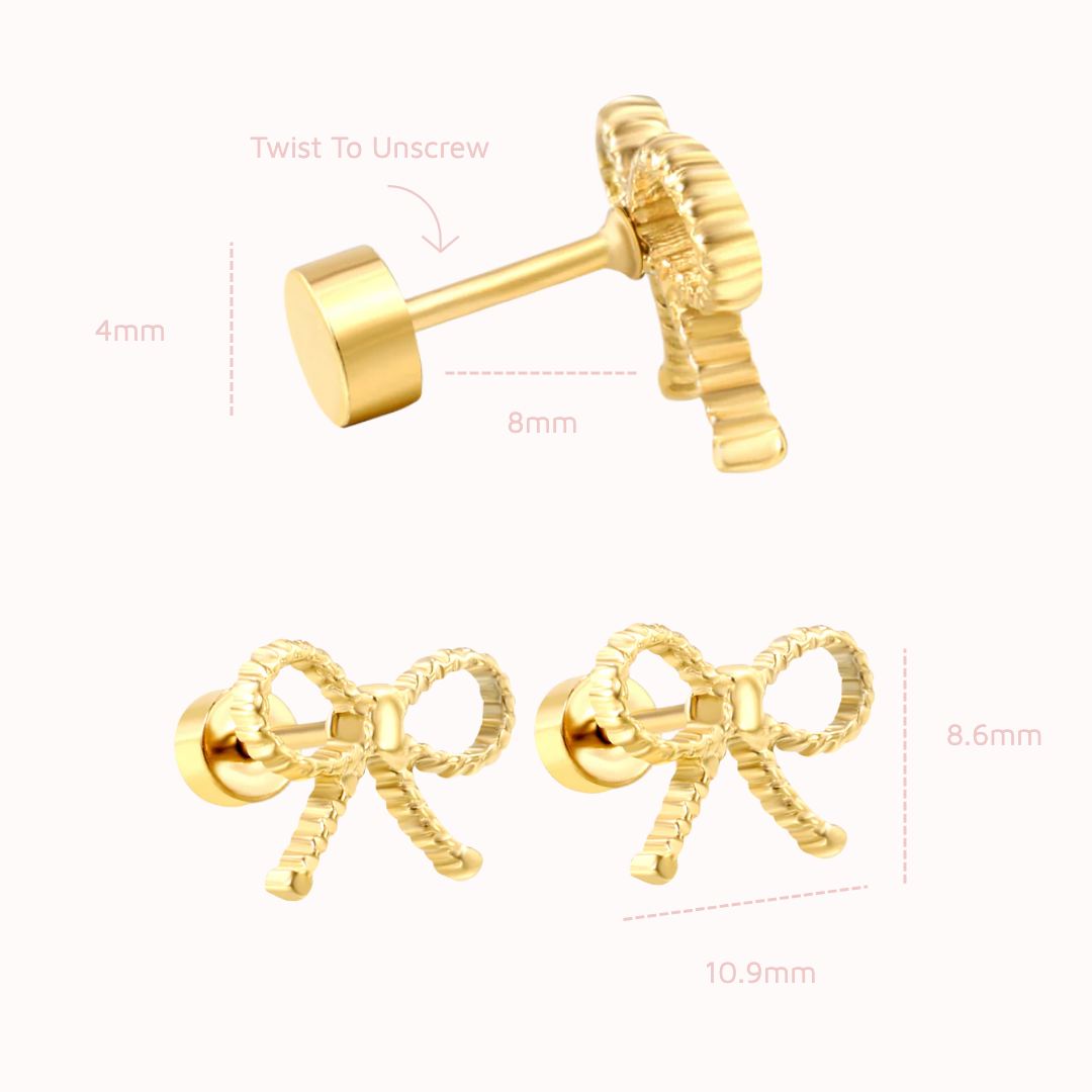 Ribbon Bow Flat Backs