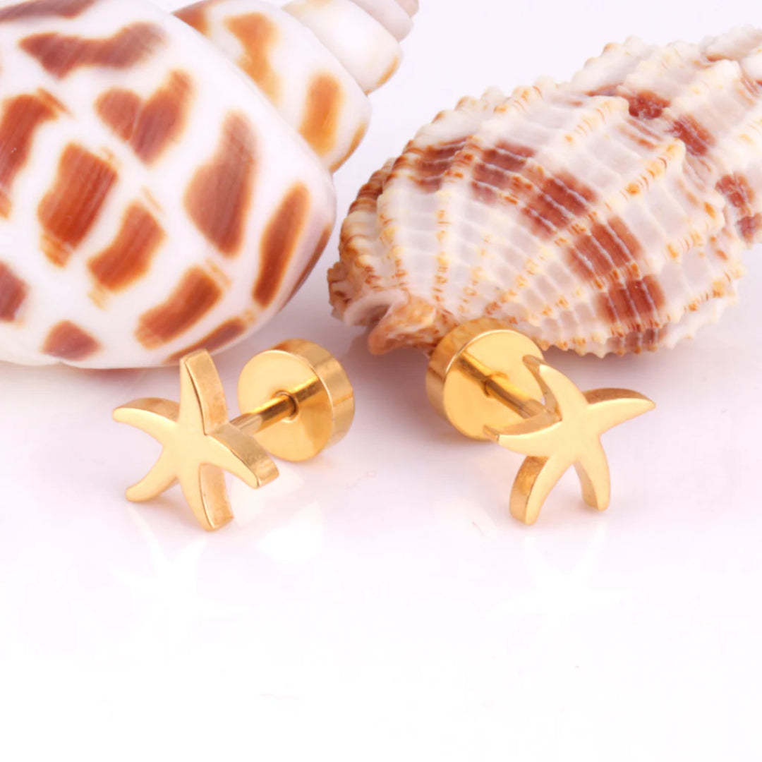 Starfish Flat Back Studs