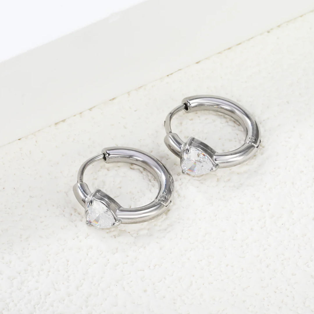 Sweetheart Spark Huggies Silver