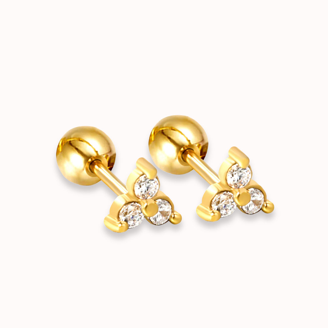 Twinkle Trio Screw Back Studs