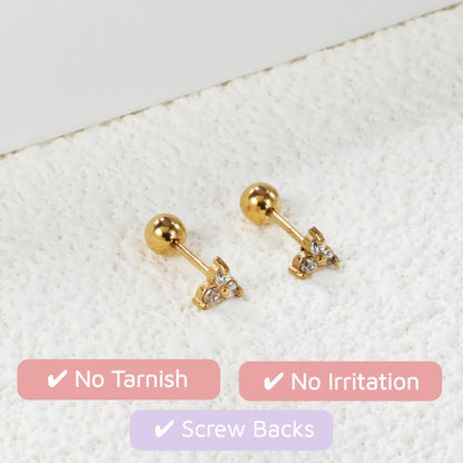 Twinkle Trio Screw Back Studs